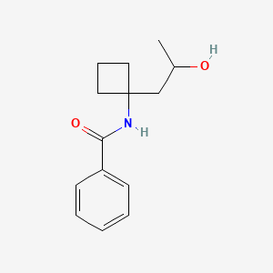 molecular formula C14H19NO2 B8568959 N-(1-(2-Hydroxypropyl)cyclobutyl)benzamide 