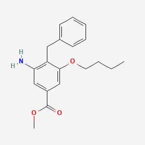 Methyl 3-amino-4-benzyl-5-butoxybenzoate