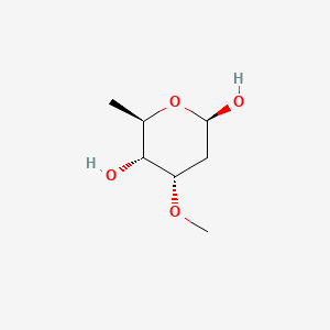 molecular formula C7H14O4 B8568990 beta-D-Cymarose pyranose CAS No. 89253-99-6