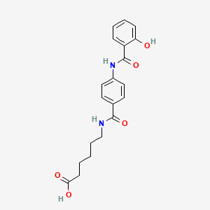 6-[4-(2-Hydroxybenzoylamino)benzoylamino]hexanoic acid