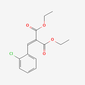 molecular formula C7H12O4 B8569034 Propanedioic acid, [(2-chlorophenyl)methylene]-, diethyl ester CAS No. 6768-20-3