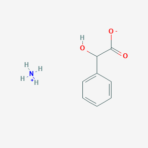 molecular formula C8H11NO3 B8569043 Benzeneacetic acid, alpha-hydroxy-, ammonium salt 