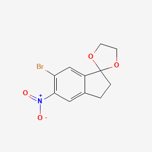 5-Nitro-6-bromo-1-indanone ethylene ketal