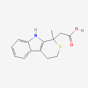 Thiopyrano[3,4-b]indole-1-acetic acid, 1,3,4,9-tetrahydro-1-methyl-
