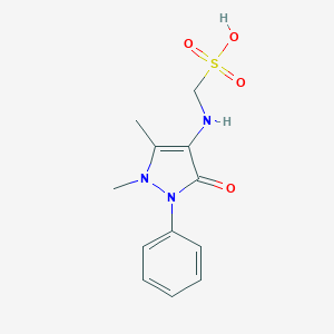 molecular formula C12H15N3O4S B085691 Sulfamidopyrine CAS No. 117-38-4