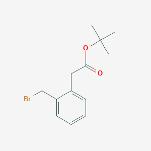 molecular formula C13H17BrO2 B8569272 Tert-butyl 2-(2-(bromomethyl)phenyl)acetate 