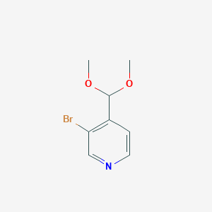 3-Bromo-4-(dimethoxymethyl)pyridine
