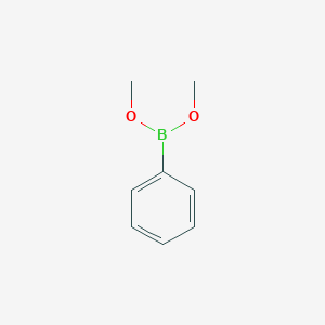 molecular formula C8H11BO2 B085693 Boronic acid, phenyl-, dimethyl ester CAS No. 13471-35-7