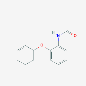 molecular formula C14H17NO2 B8569320 N-[2-(2-cyclohexen-1-yloxy)phenyl]acetamide 