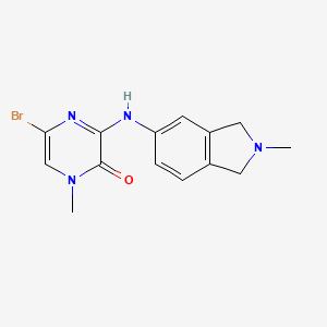 5-Bromo-1-methyl-3-(2-methylisoindolin-5-ylamino)pyrazin-2(1H)-one