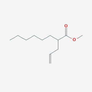 molecular formula C12H22O2 B8569350 methyl (r)-2-allyloctanoate 