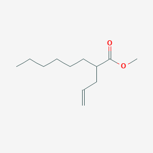 molecular formula C12H22O2 B8569350 Methyl 2-allyloctanoate 