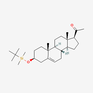 molecular formula C27H46O2Si B8569361 3beta-(tert-Butyldimethylsilyloxy)pregn-5-en-20-one 