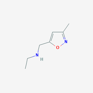 molecular formula C7H12N2O B8569367 Ethyl-(3-methyl-isoxazol-5-ylmethyl)-amine 