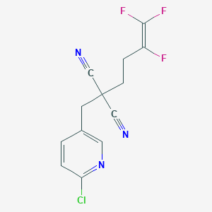 [(6-Chloropyridin-3-yl)methyl](3,4,4-trifluorobut-3-en-1-yl)propanedinitrile