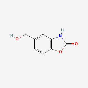 molecular formula C8H7NO3 B8569391 5-(hydroxymethyl)-1,3-benzoxazol-2(3H)-one 
