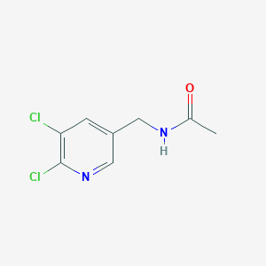 molecular formula C8H8Cl2N2O B8569398 N-[(5,6-dichloropyridin-3-yl)methyl]acetamide 