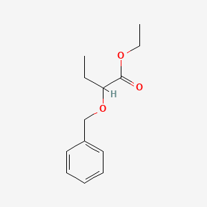molecular formula C13H18O3 B8569404 Ethyl-2-benzyloxybutyrate 