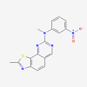 Methyl-(2-methyl-thiazolo[4,5-h]quinazolin-8-yl)-(3-nitro-phenyl)-amine