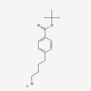 Benzoic acid, 4-(4-hydroxybutyl)-, 1,1-dimethylethyl ester