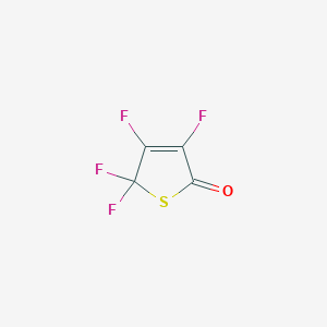 molecular formula C4F4OS B8569490 2(5H)-Thiophenone, 3,4,5,5-tetrafluoro- CAS No. 142453-20-1
