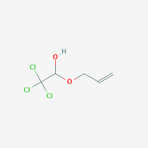 molecular formula C5H7Cl3O2 B8569844 Ethanol, 2,2,2-trichloro-1-(2-propenyloxy)- CAS No. 1873-15-0