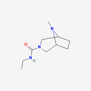 molecular formula C10H19N3O B8569867 N-ethyl-8-methyl-3,8-diazabicyclo[3.2.1]octane-3-carboxamide CAS No. 52320-92-0