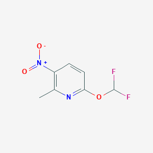 Pyridine, 6-(difluoromethoxy)-2-methyl-3-nitro-