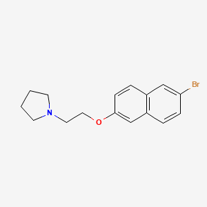 1-{2-[(6-Bromo-2-naphthyl)oxy]ethyl}pyrrolidine