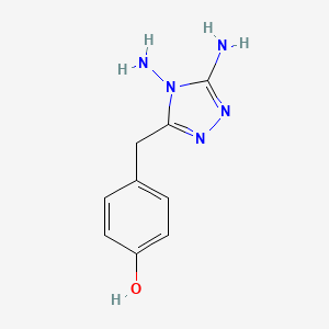 4-[(4,5-Diamino-4H-1,2,4-triazol-3-yl)methyl]phenol