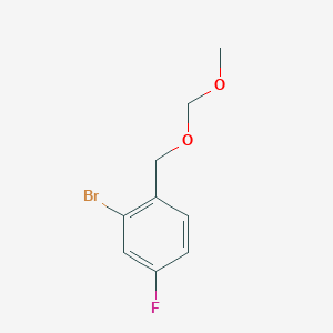 2-Bromo-4-fluoro-1-(methoxymethoxymethyl)benzene