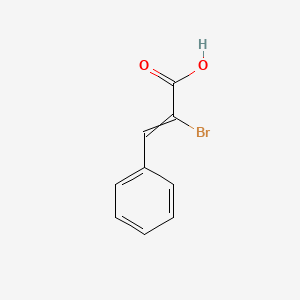 molecular formula C9H7BrO2 B8570179 alpha-Bromocinnamic acid 