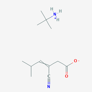 2-Methylpropan-2-aminium 3-cyano-5-methylhex-3-enoate