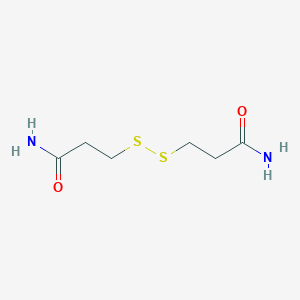 molecular formula C6H12N2O2S2 B085702 3-[(3-氨基-3-氧代丙基)二硫]丙酰胺 CAS No. 1002-19-3