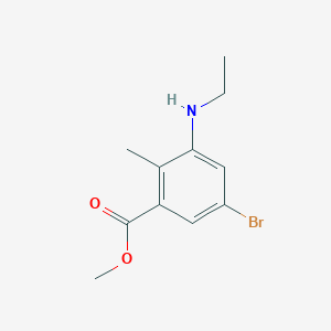 Methyl 5-bromo-3-(ethylamino)-2-methylbenzoate