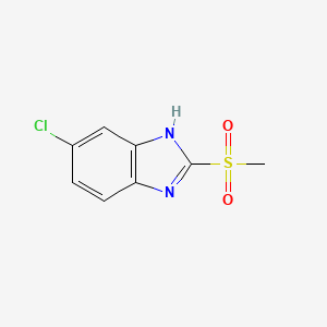 molecular formula C8H7ClN2O2S B8570250 5-Chloro-2-methanesulfonyl-1H-benzimidazole CAS No. 24751-75-5