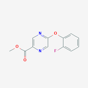 5-(2-Fluoro-phenoxy)-pyrazine-2-carboxylic acid methyl ester