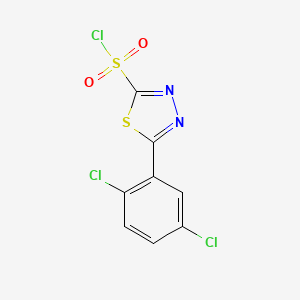 5-(2,5-Dichlorophenyl)-1,3,4-thiadiazole-2-sulfonyl chloride