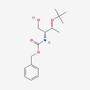 molecular formula C16H25NO4 B8570347 benzyl ((2R,3R)-3-(tert-butoxy)-1-hydroxybutan-2-yl)carbamate 