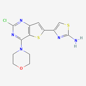 4-(2-Chloro-4-morpholinothieno[3,2-d]pyrimidin-6-yl)thiazol-2-amine