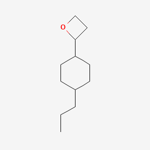 molecular formula C12H22O B8570389 2-(trans-4-Propylcyclohexyl)oxetane 