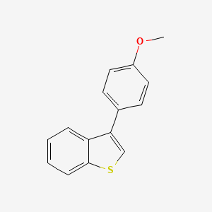 molecular formula C15H12OS B8570394 3-(4-methoxy-phenyl)-benzo[b]thiophene 