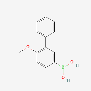 molecular formula C13H13BO3 B8570407 (6-METHOXY-3-BIPHENYLYL)BORONICACID 