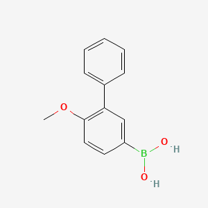 molecular formula C13H13BO3 B8570407 3-Phenyl-4-methoxyphenyl boronic acid 