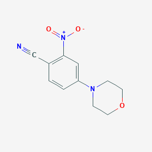 molecular formula C11H11N3O3 B8570426 4-Morpholino-2-nitrobenzonitrile 