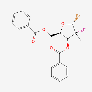 ((2R,3R,4R,5R)-3-(benzoyloxy)-5-bromo-4-fluoro-4-methyltetrahydrofuran-2-yl)methyl benzoate