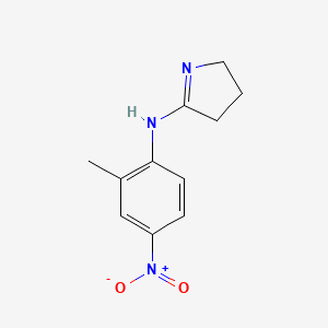 molecular formula C11H13N3O2 B8570469 N-(2-Methyl-4-nitrophenyl)-3,4-dihydro-2H-pyrrol-5-amine CAS No. 92892-30-3