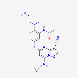 molecular formula C23H29N9O B8570479 CK2-IN-9 