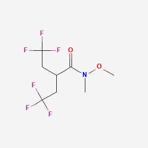 4,4,4-trifluoro-N-methoxy-N-methyl-2-(2,2,2-trifluoroethyl)butanamide
