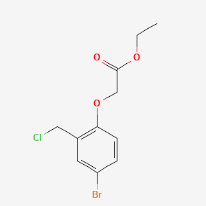 Ethyl [4-bromo-2-(chloromethyl)phenoxy]acetate
